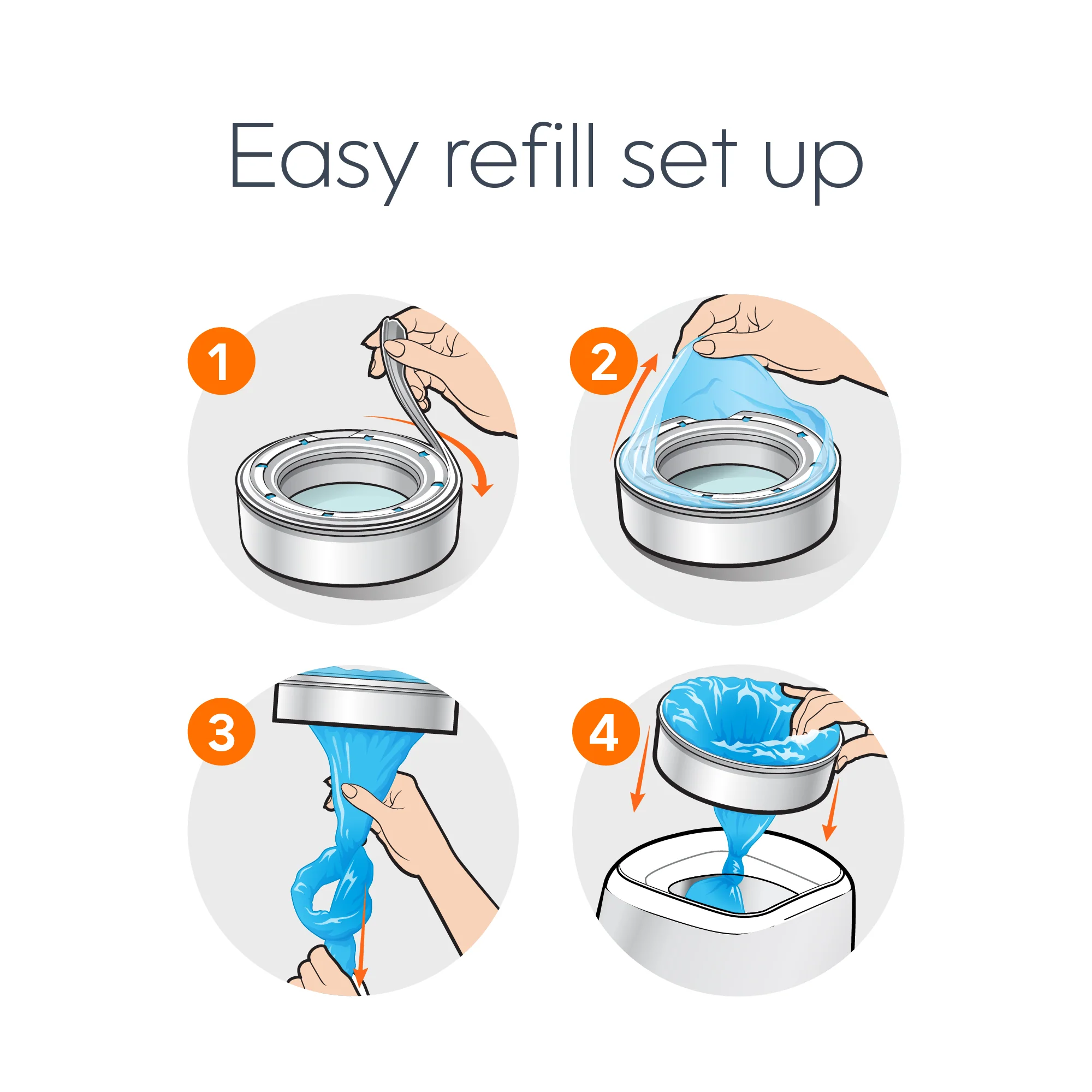 Diaper Genie® Clean Laundry Scent Pail Round Refill - Image 11
