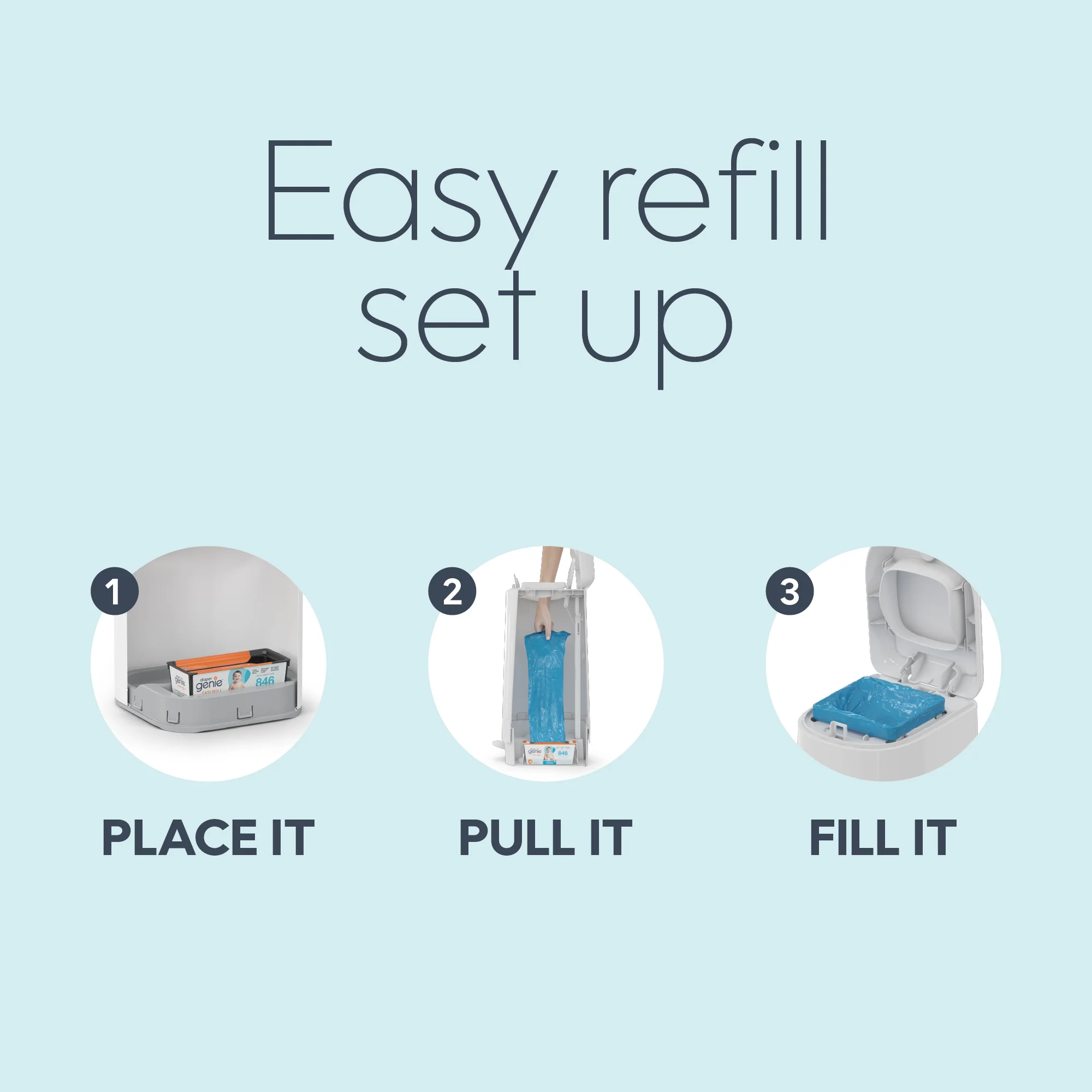Diaper Genie® Easy Roll Pail Refill - Image 22