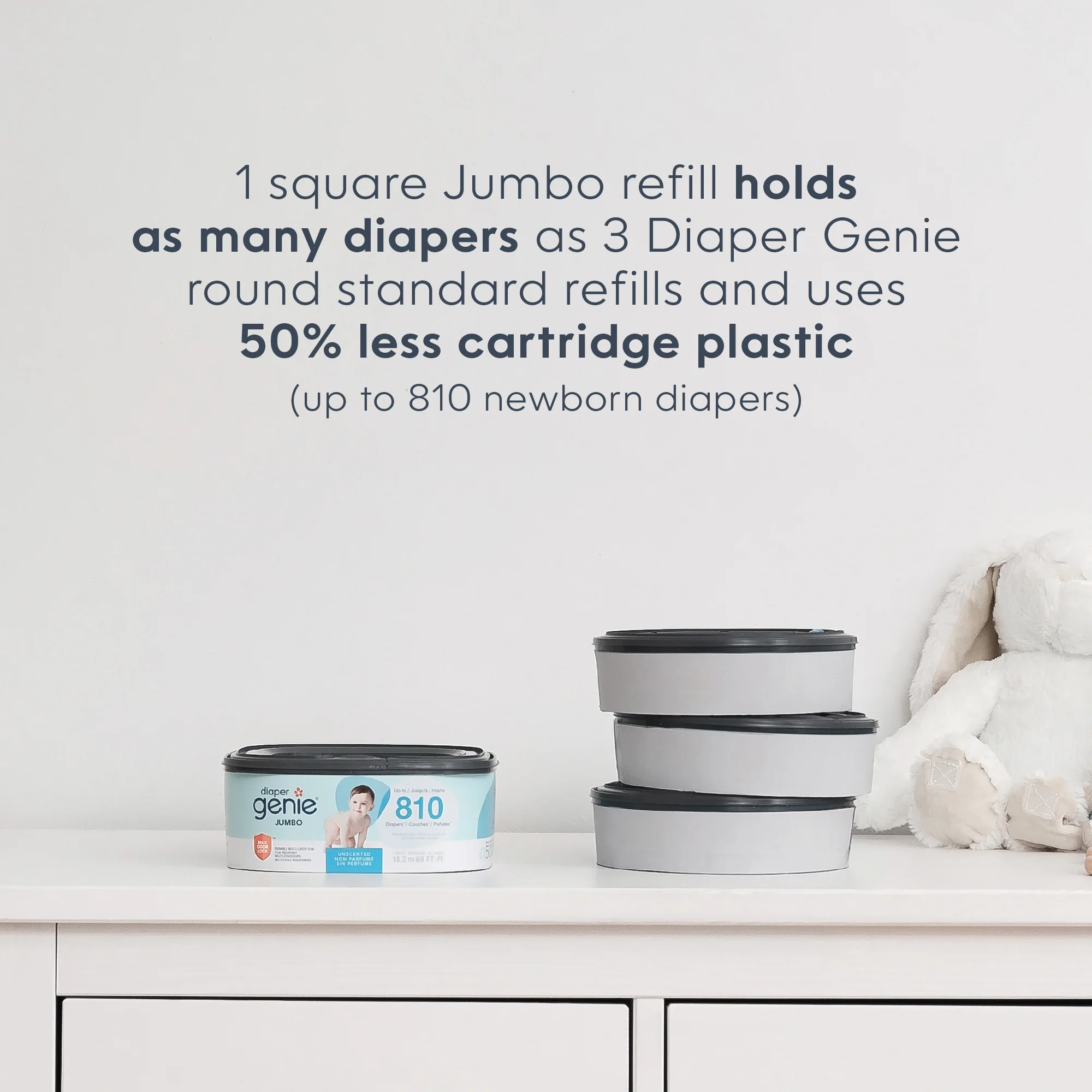 Diaper Genie® Jumbo Square Pail Refill - Image 23